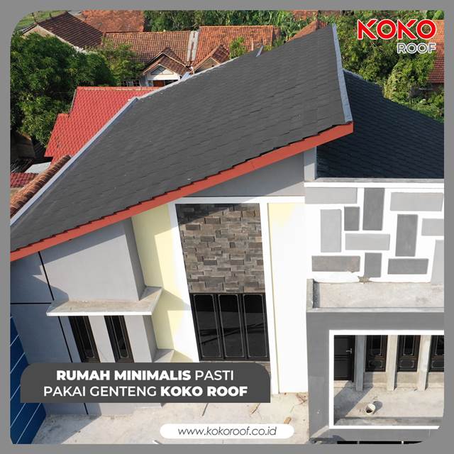 genteng metal minimalis terpasang