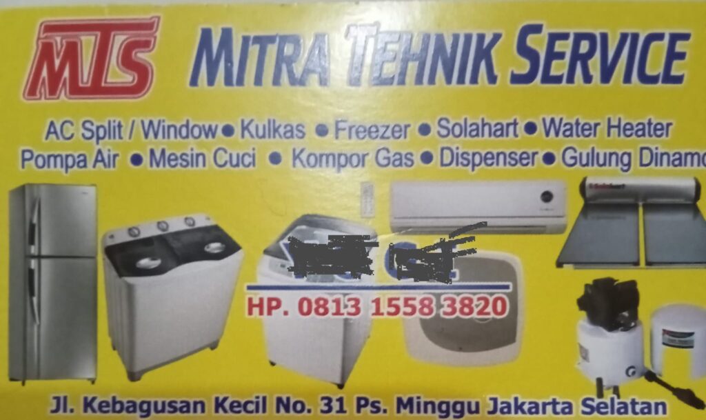 service ac, kulkas, mesin cuci pasar minggu