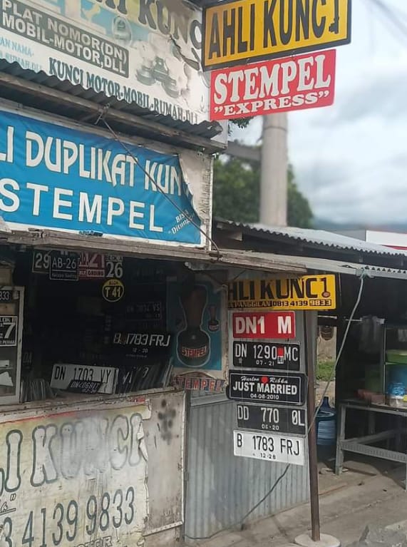 Jasa Reklame Bikin Plat Nomor Kota Palu