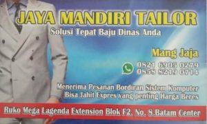 tailor bordir batam