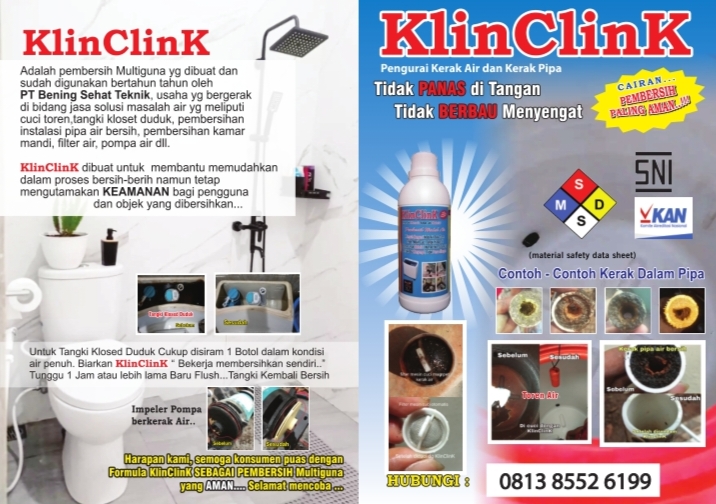 produk pembersihan pipa air