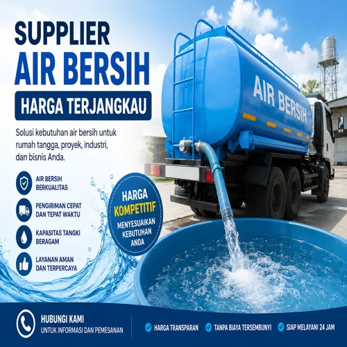 supplier air bersih harga